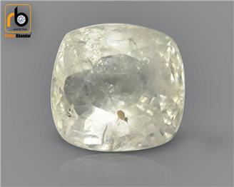 NATURAL UNHEATED UNTREATED  YELLOW SAPPHIRE (PUKHRAJ) 5.04 cts. ( 64118 )